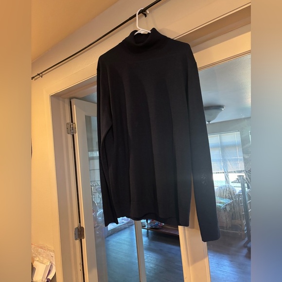 Navy blue Jack Victor Men’s lightweight turtleneck sweater - Picture 3 of 5
